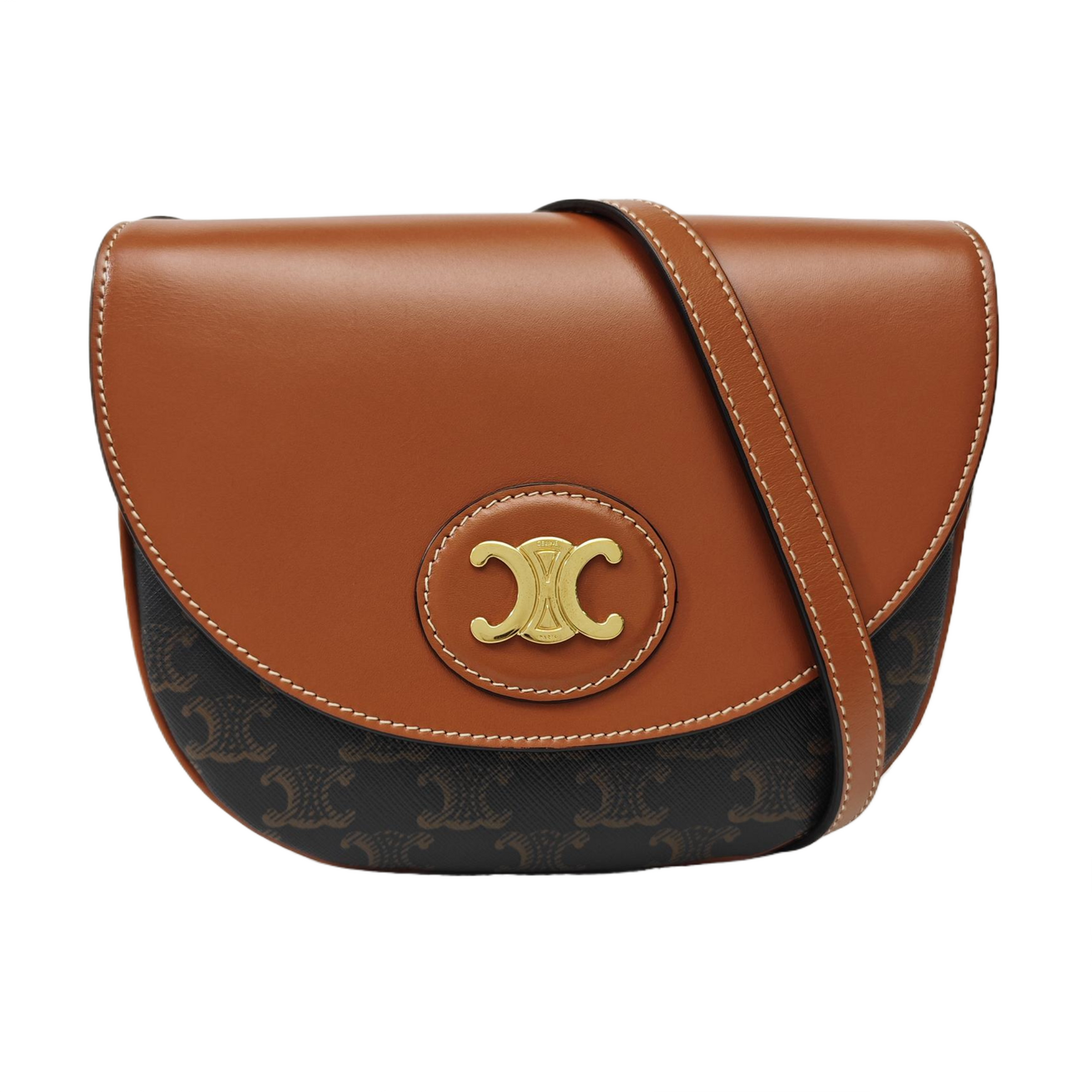 TEEN BESACE TRIOMPHE Small Coated Canvas Brown