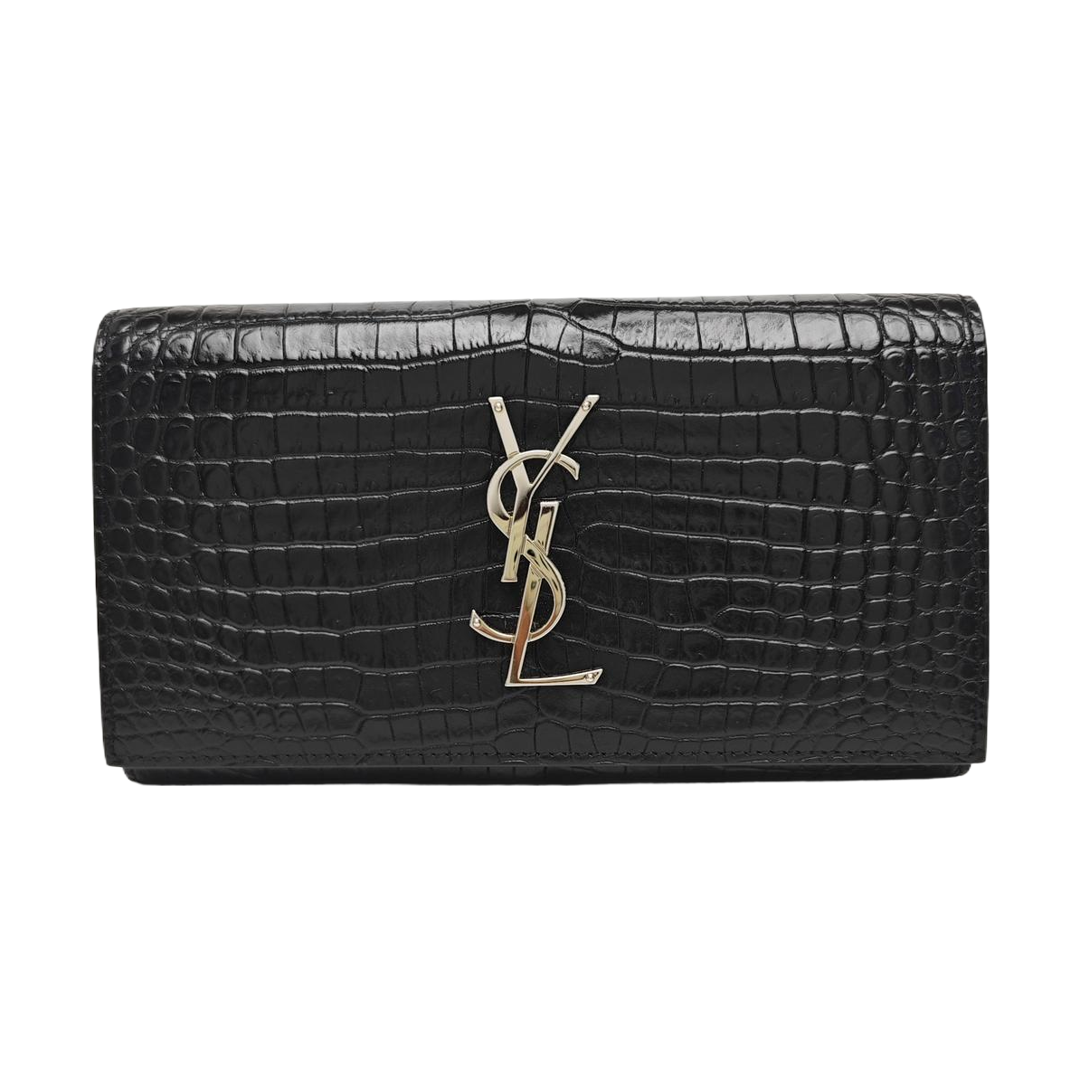 KATE WOC Calfskin Black Wallet