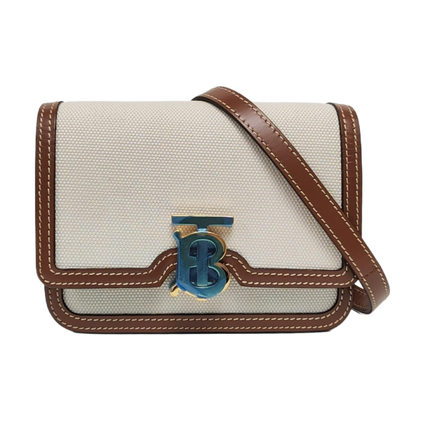 TB Mini Canvas Beige