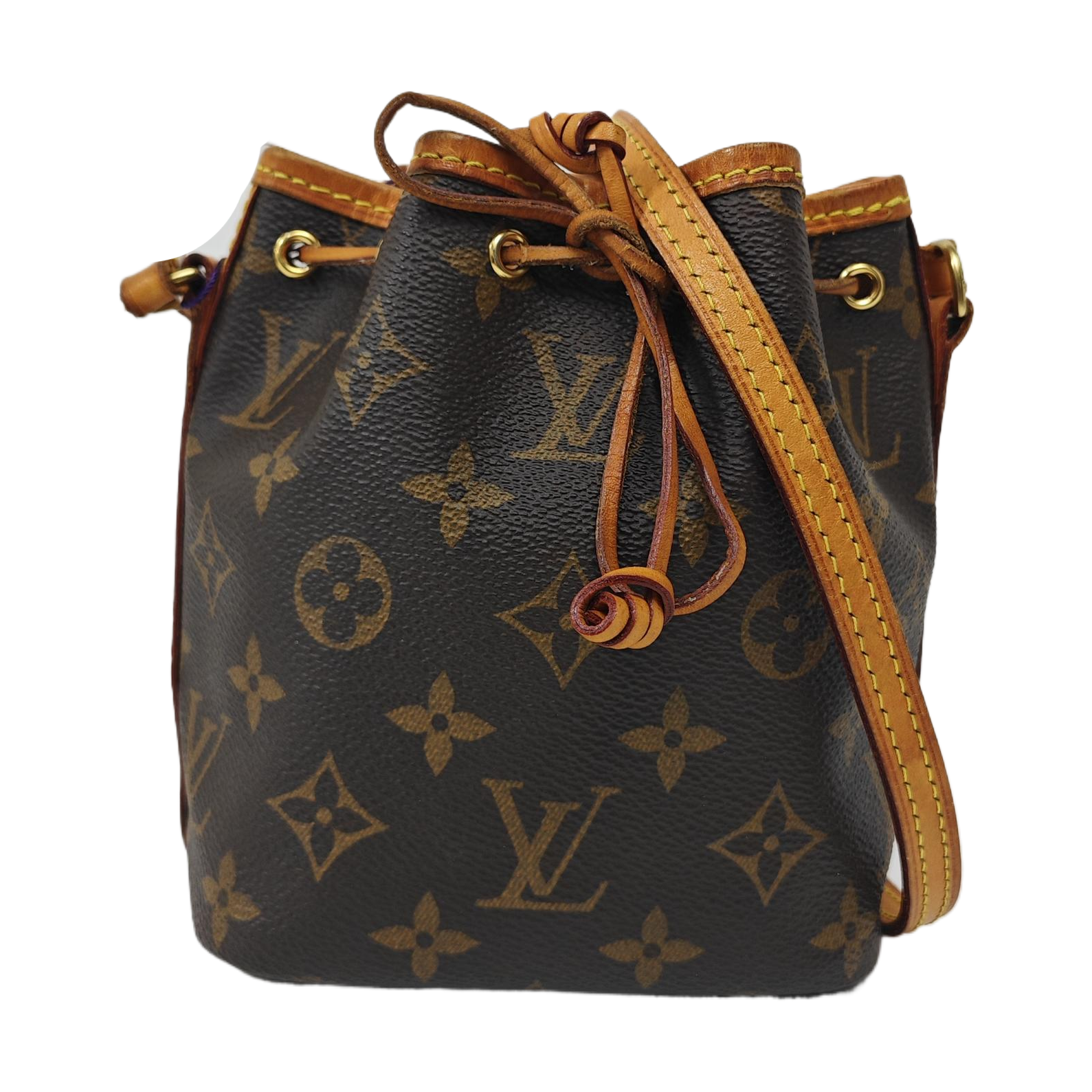 NÉONOÉ Nano Monogram Coated Canvas Brown