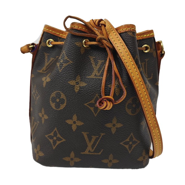 NÉONOÉ Nano Monogram Coated Canvas Brown