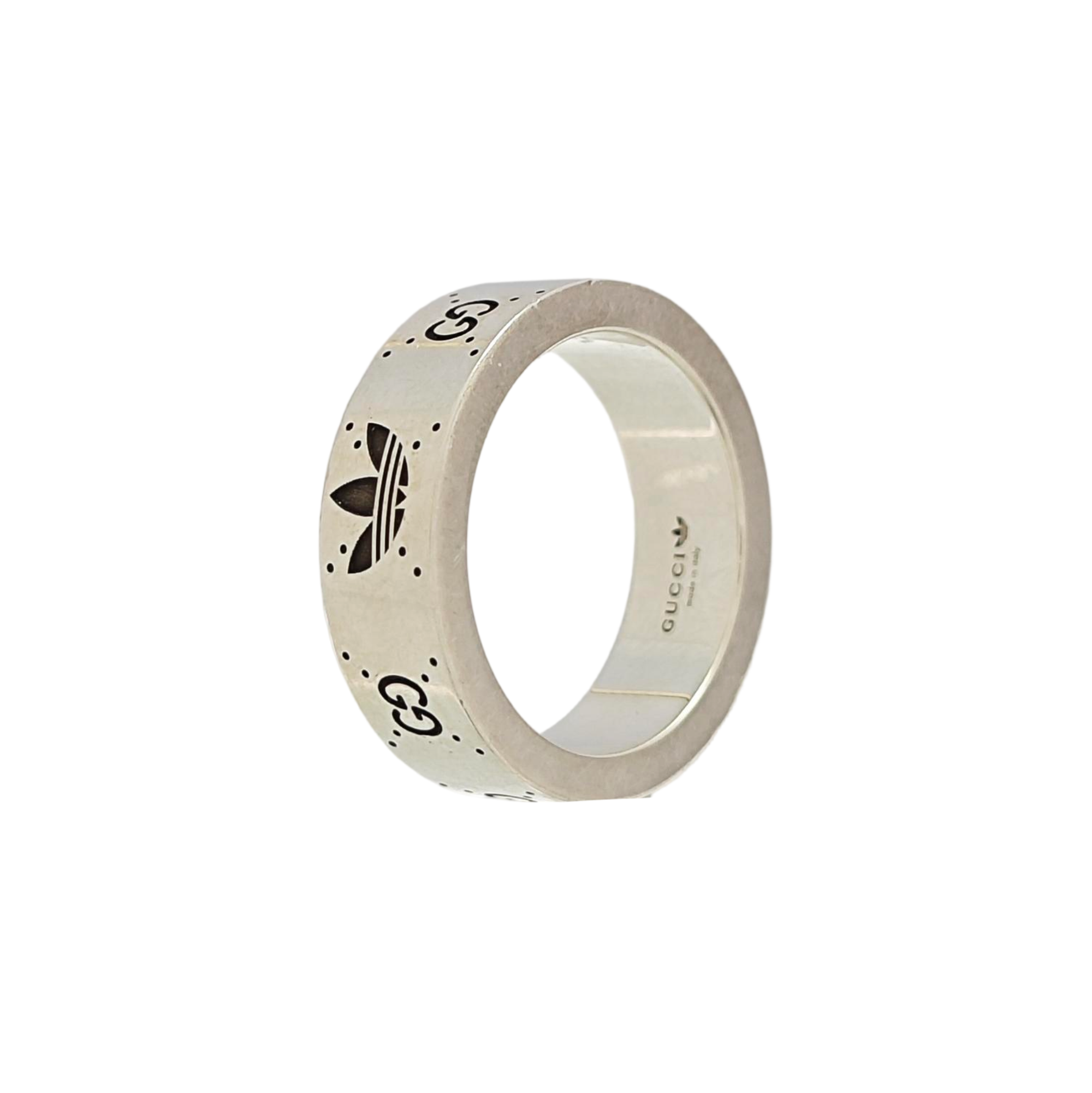 Adidas X Gucci 925 Sterling Silver Ring EU 52