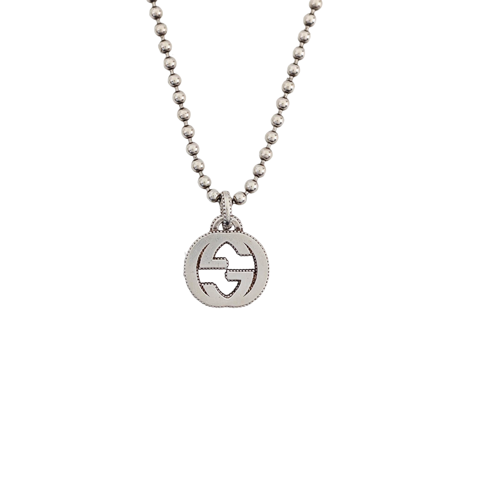 Interlocking G 925 Sterling Silver Necklace