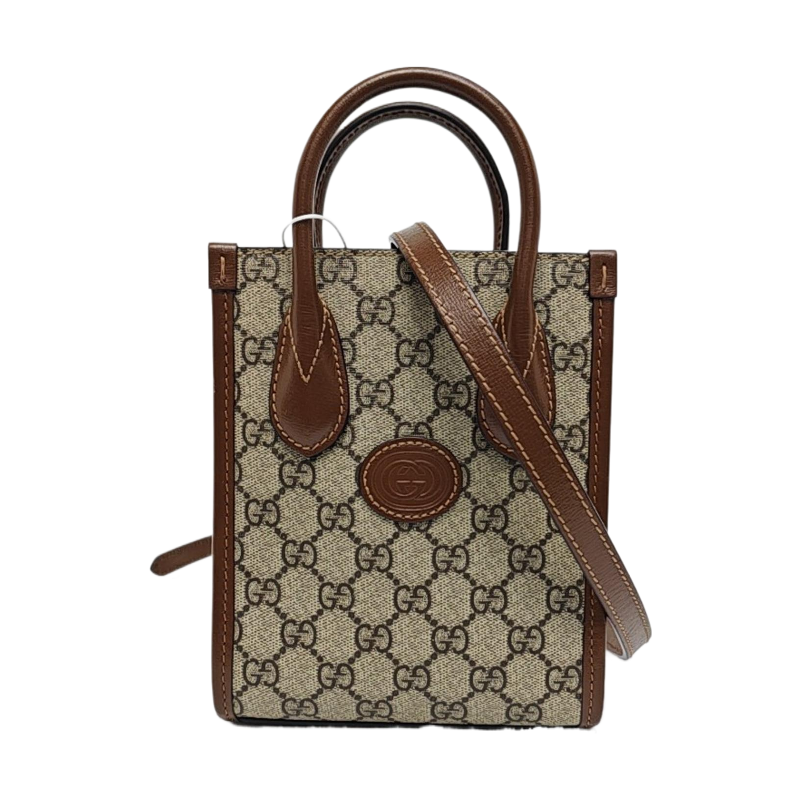 Retro Mini Monogram Coated Canvas Beige