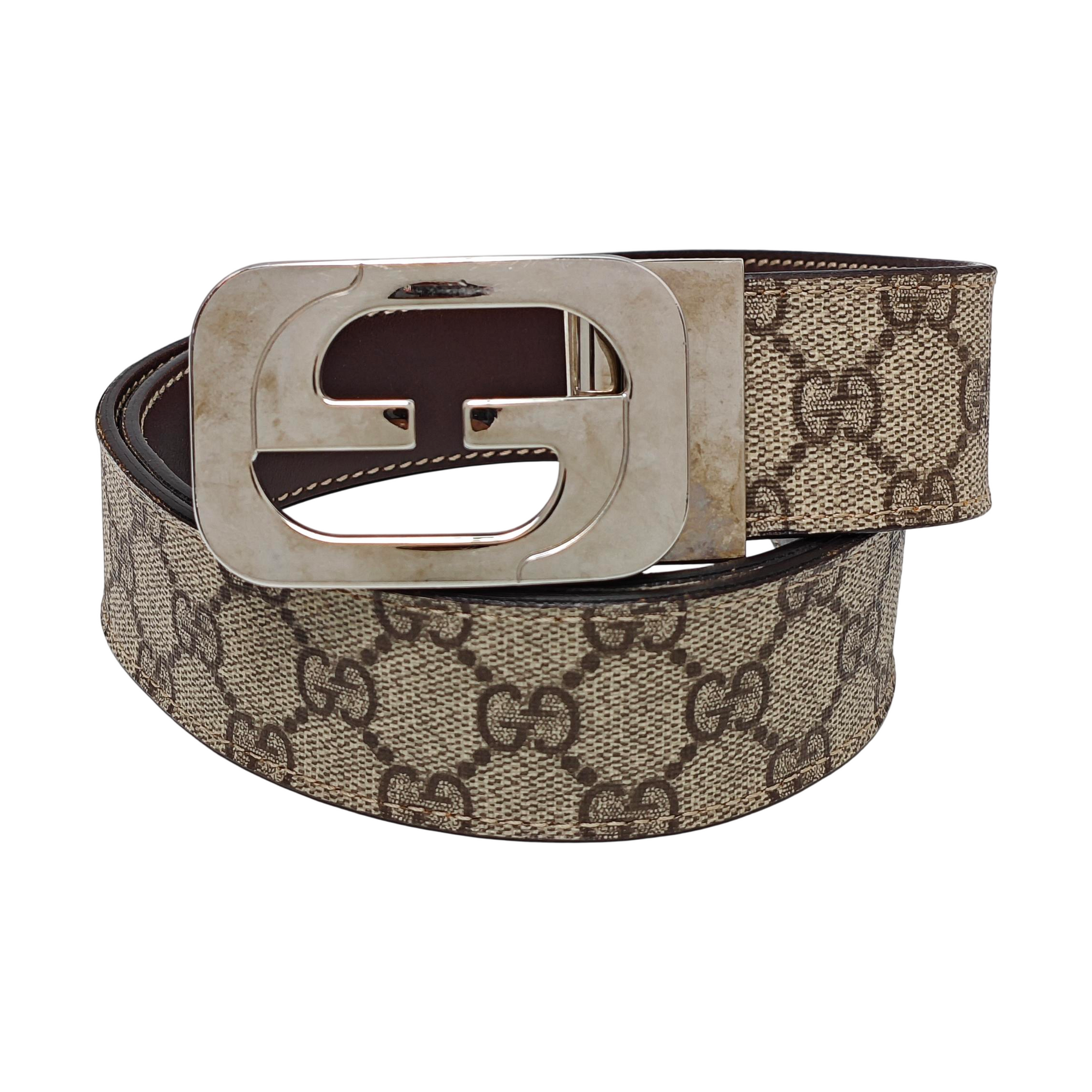 Leather Belt Beige
