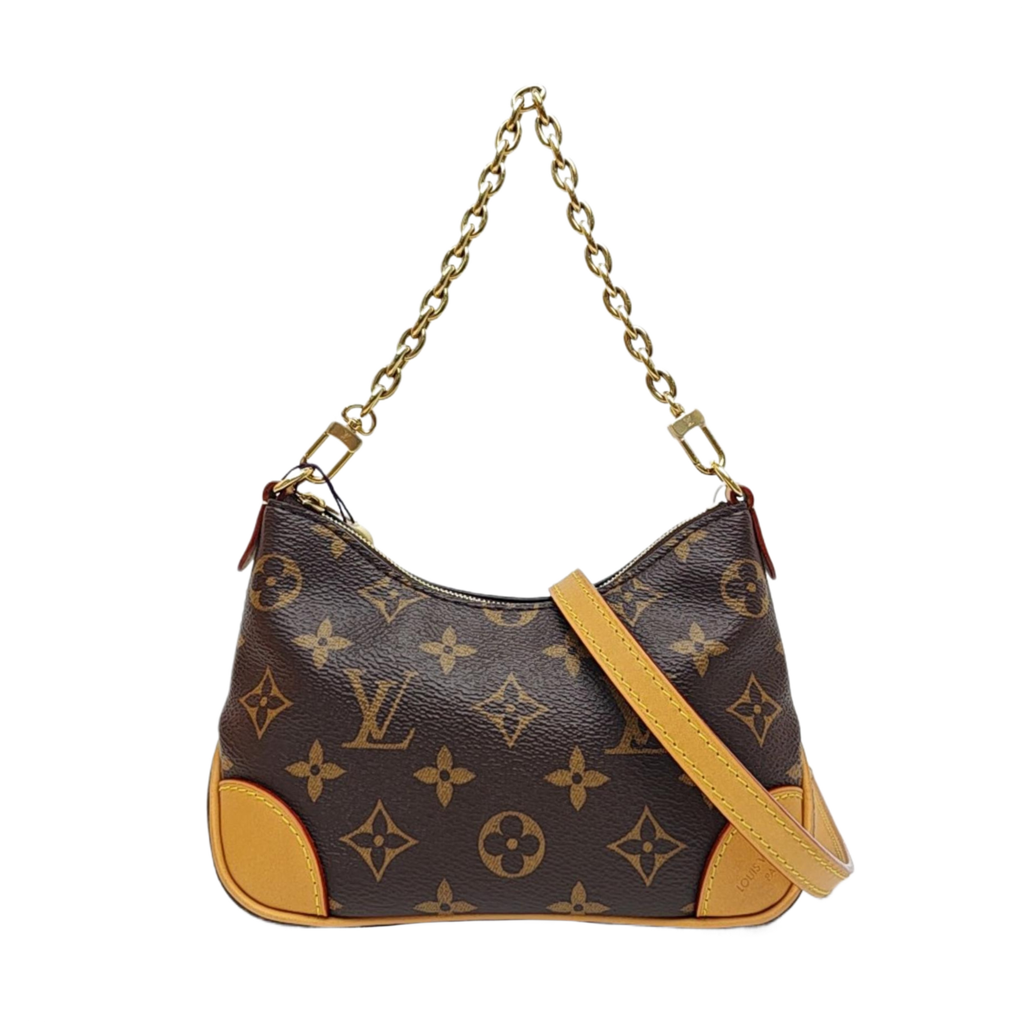 BOULOGNE Nano Monogram Coated Canvas Brown