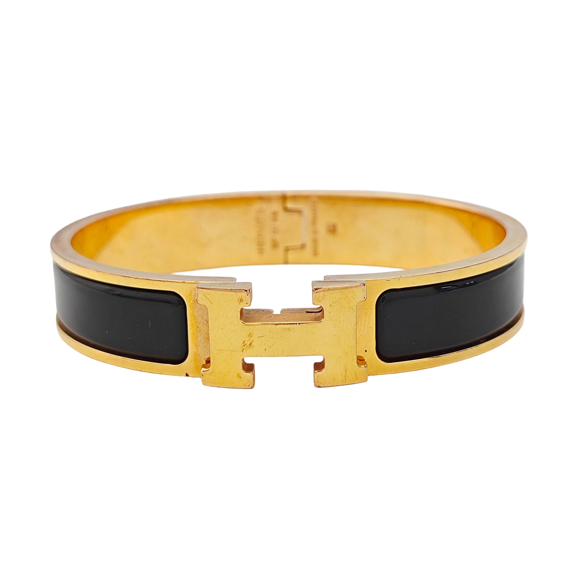 Clic H Metal Rose Gold Bangle