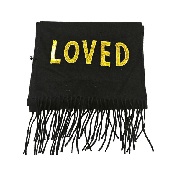 Pañuelo de seda Mulberry negro