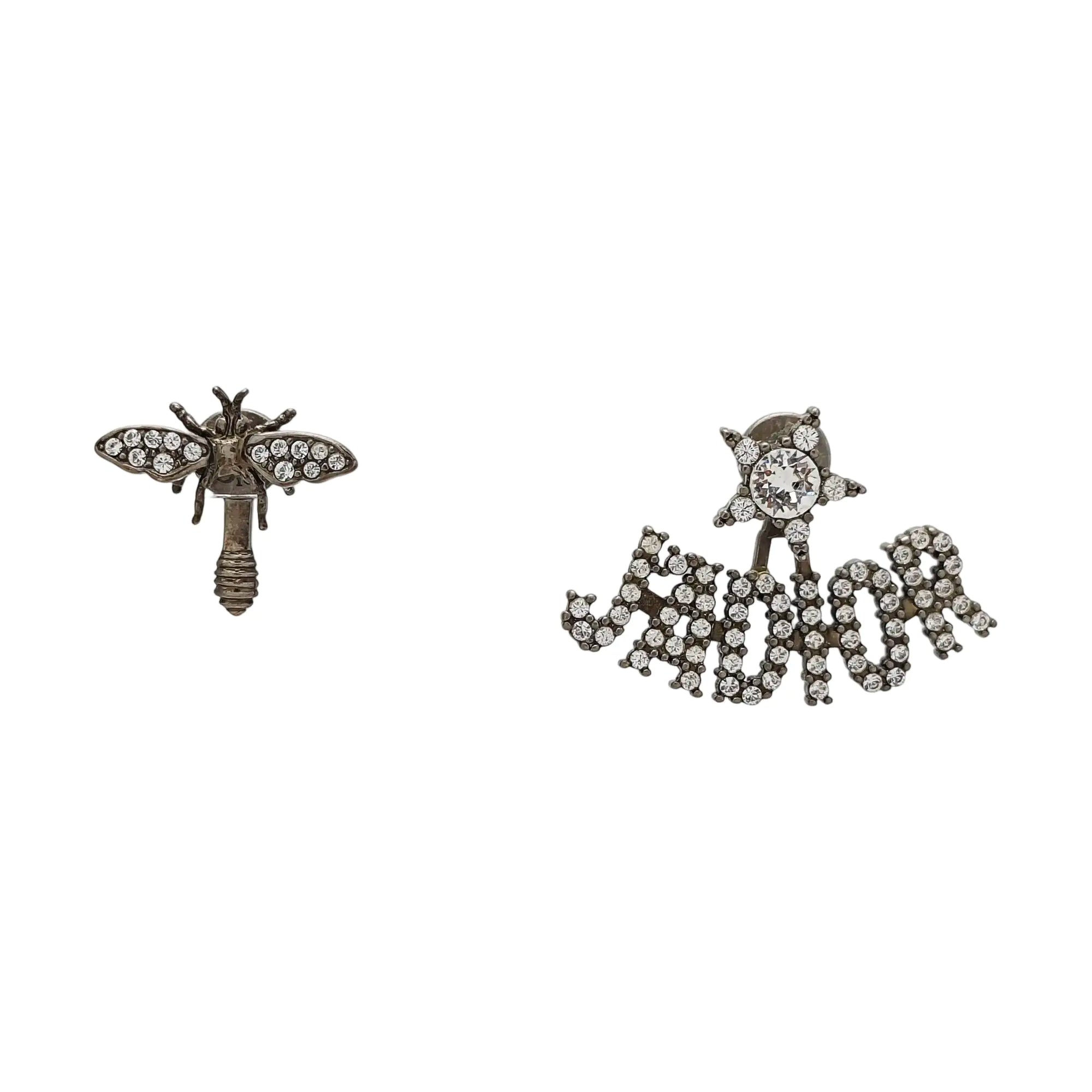 J'adior Metal Silver Stud Earrings