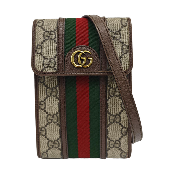 Ophidia Mini Monogram Coated Canvas Beige