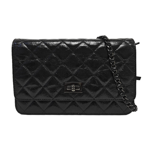 2.55 WOC Quilted Calfskin Black