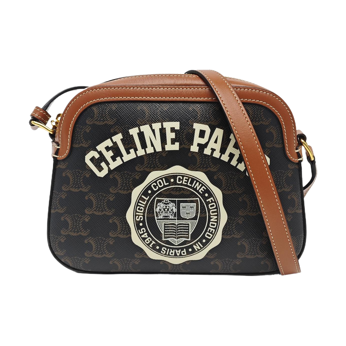 TRIOMPHE CANVAS Small Coated Canvas Black
