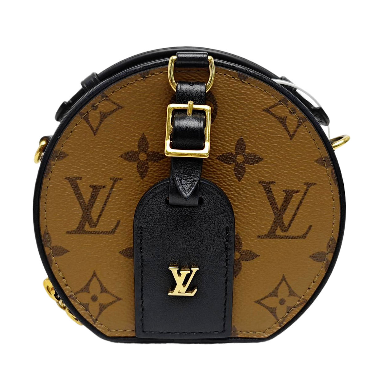 BOITE CHAPEAU Mini Monogram Coated Canvas Brown