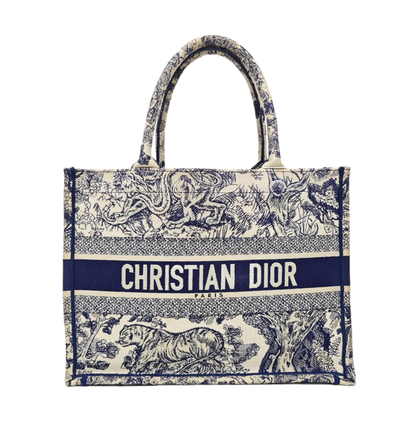 Book Tote Medium Canvas Blue