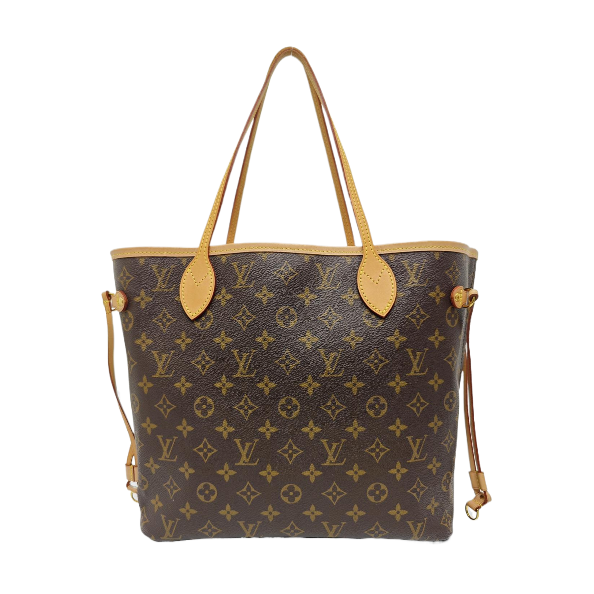 NEVERFULL MM Monogram Coated Canvas Brown