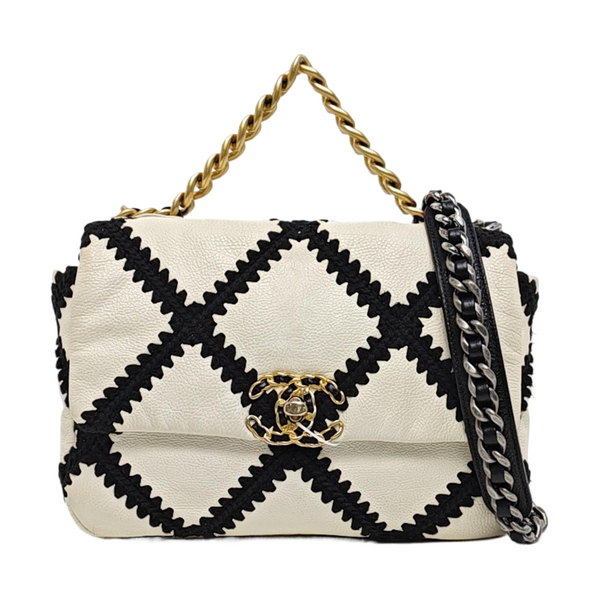CHANEL 19 Pequeño Piel de Becerro Acolchado Multicolor