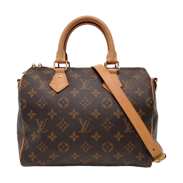 SPEEDY 25 Monogram Coated Canvas Brown