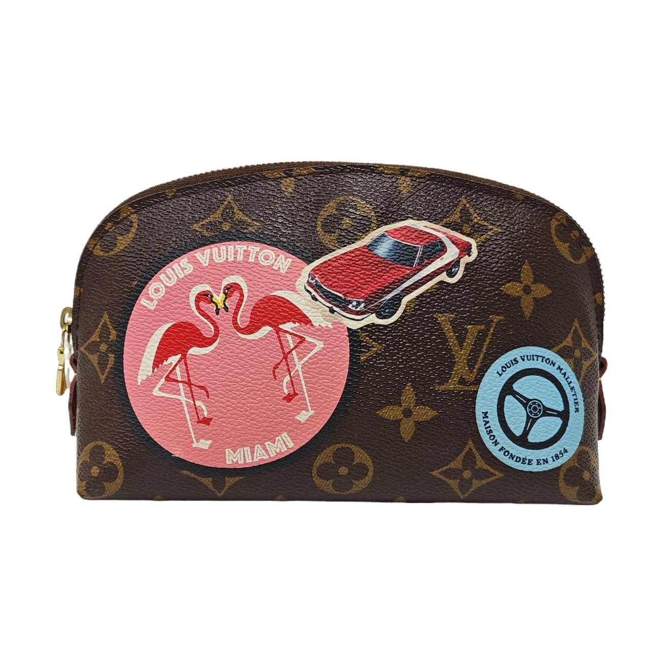 COSMETIC PM Monogram Coated Canvas Multicolor