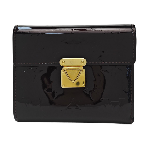 KOALA Monogram Patent Leather Red Card Holder
