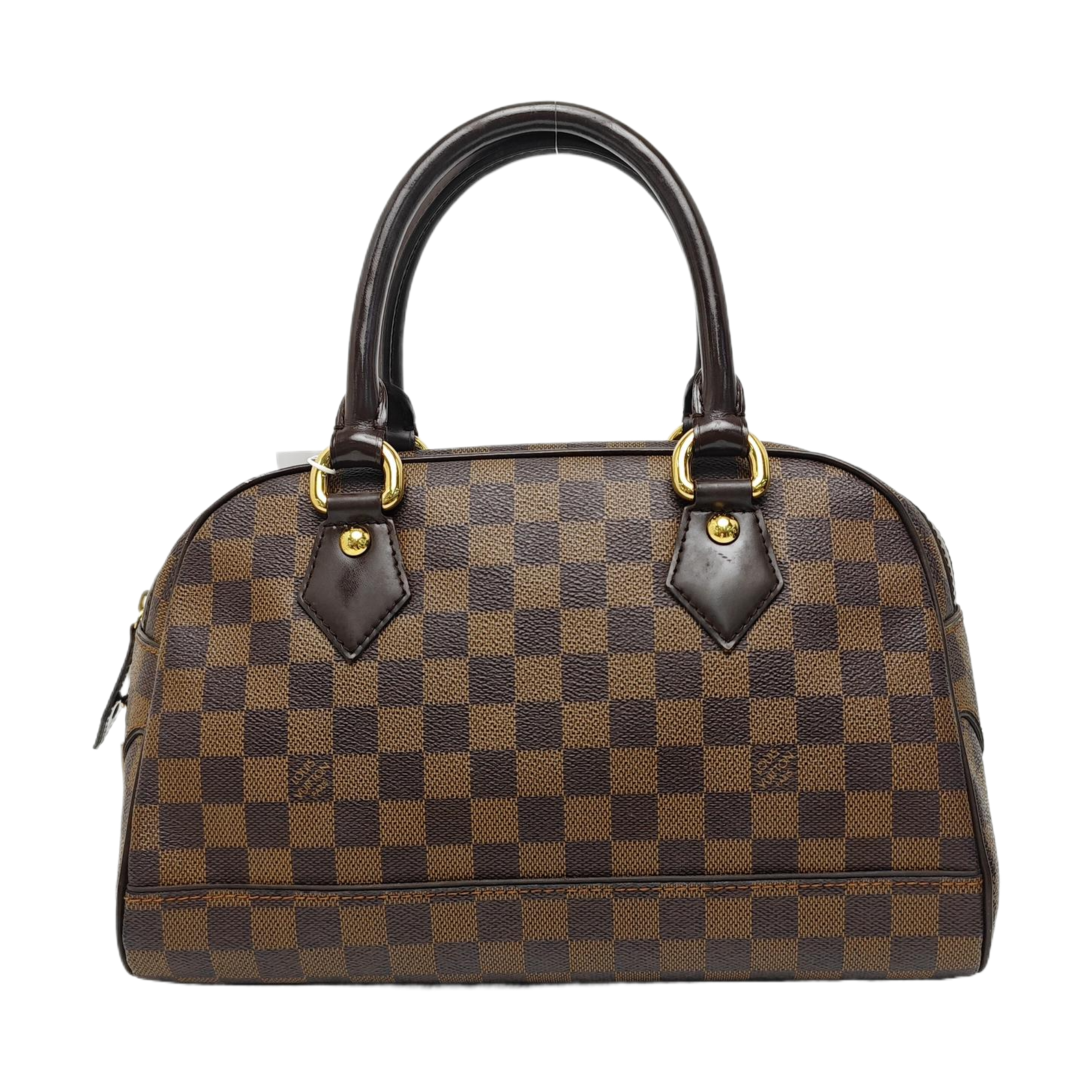 DUOMO Damier Ebene Coated Canvas Brown