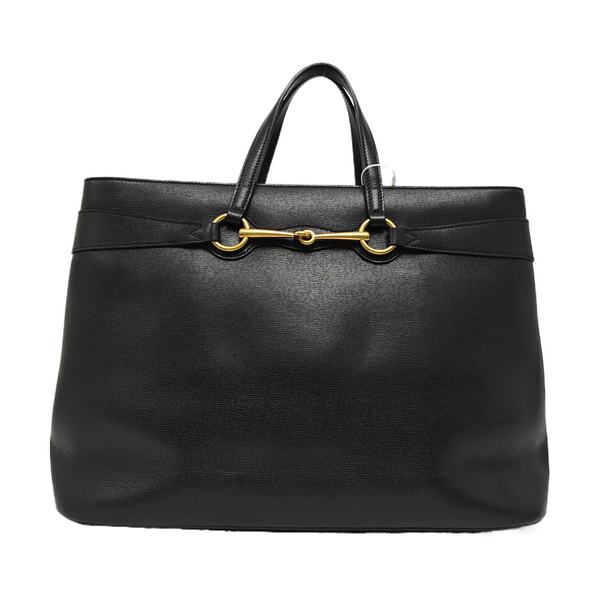 Horsebit Chain Calfskin Black