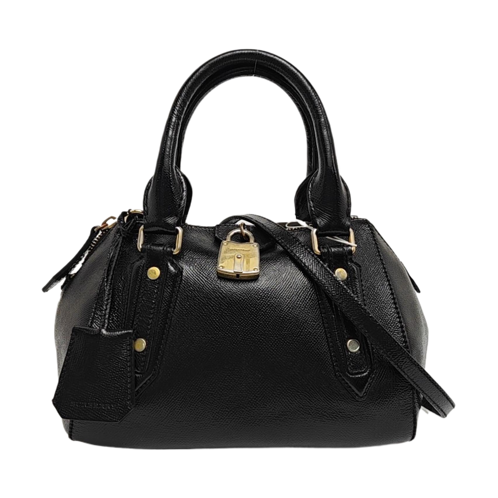 Calfskin Shoulder Bag Medium Black