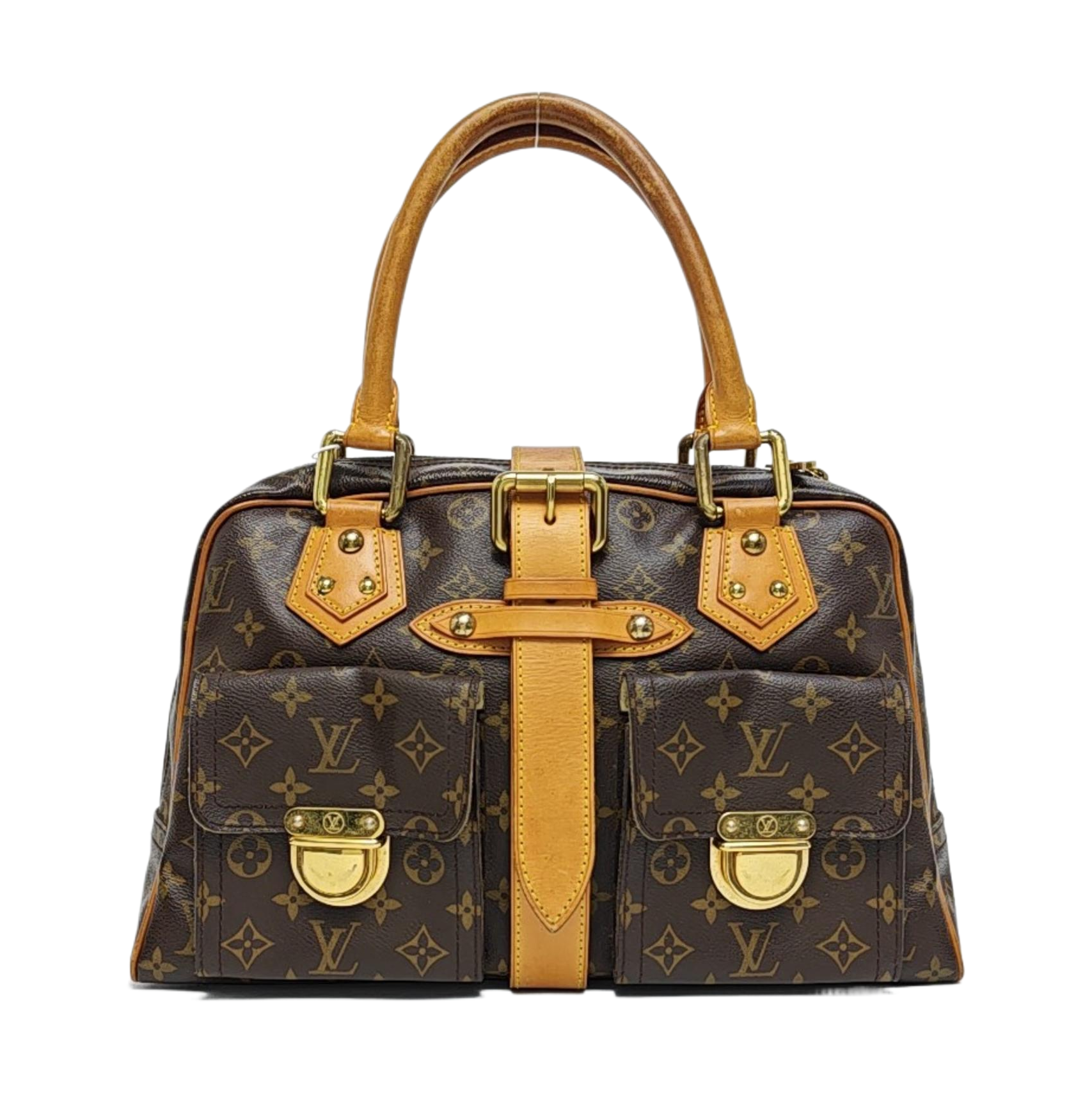 MANHATTAN GM Monogram Coated Canvas Brown