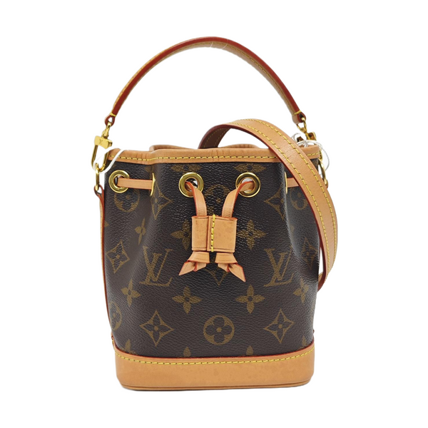 NOÉ Nano Monogram Coated Canvas Brown