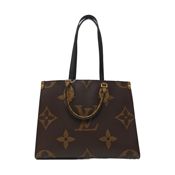 ONTHEGO MM Monogram Coated Canvas Brown