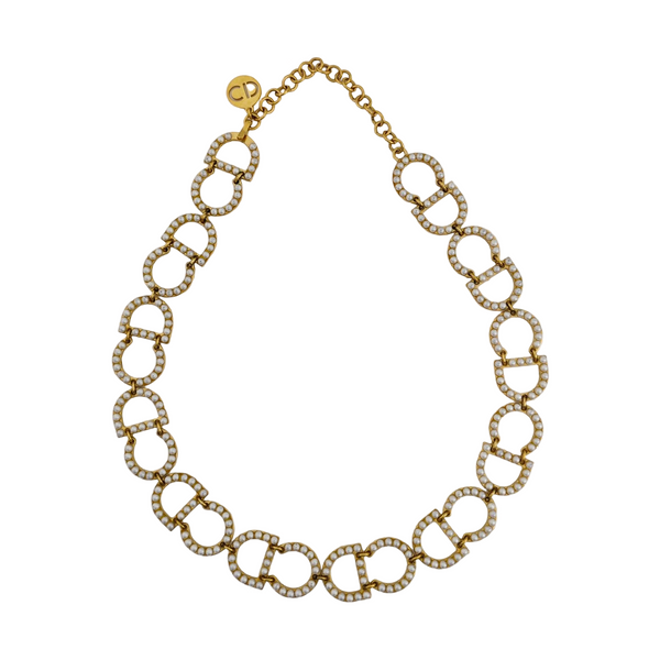 Petit CD Metal Gold Necklace