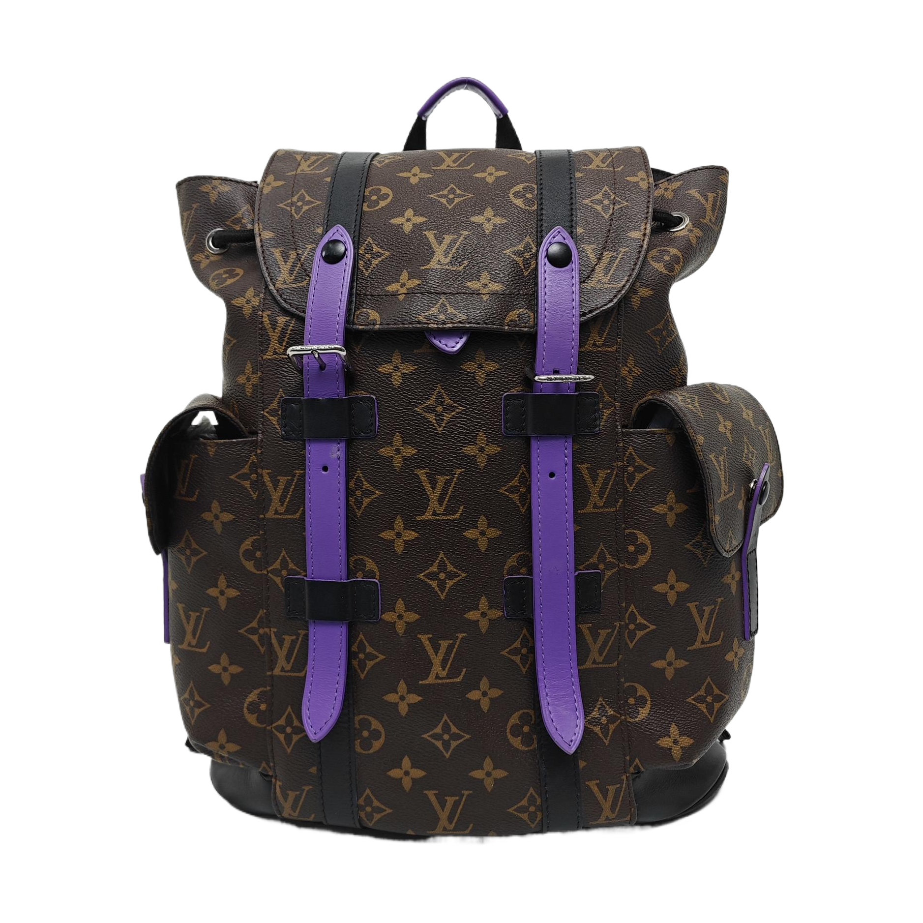 CHRISTOPHER PM Monogram Coated Canvas Brown