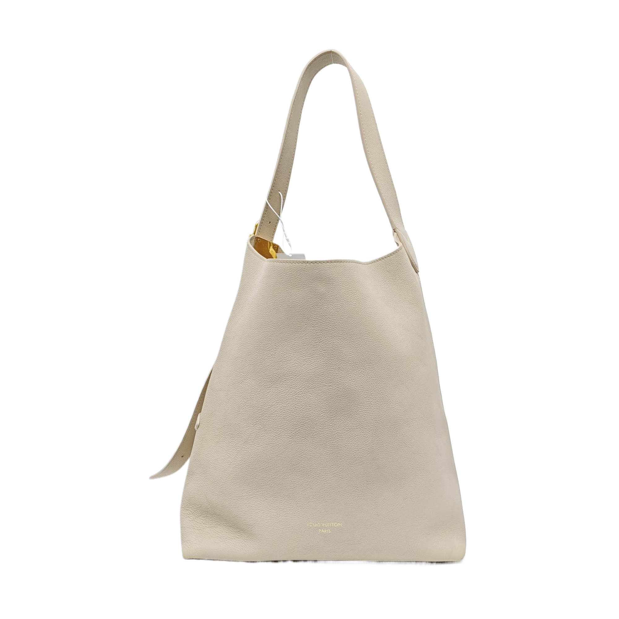 LOW KEY HOBO MM Monogram Calfskin Beige