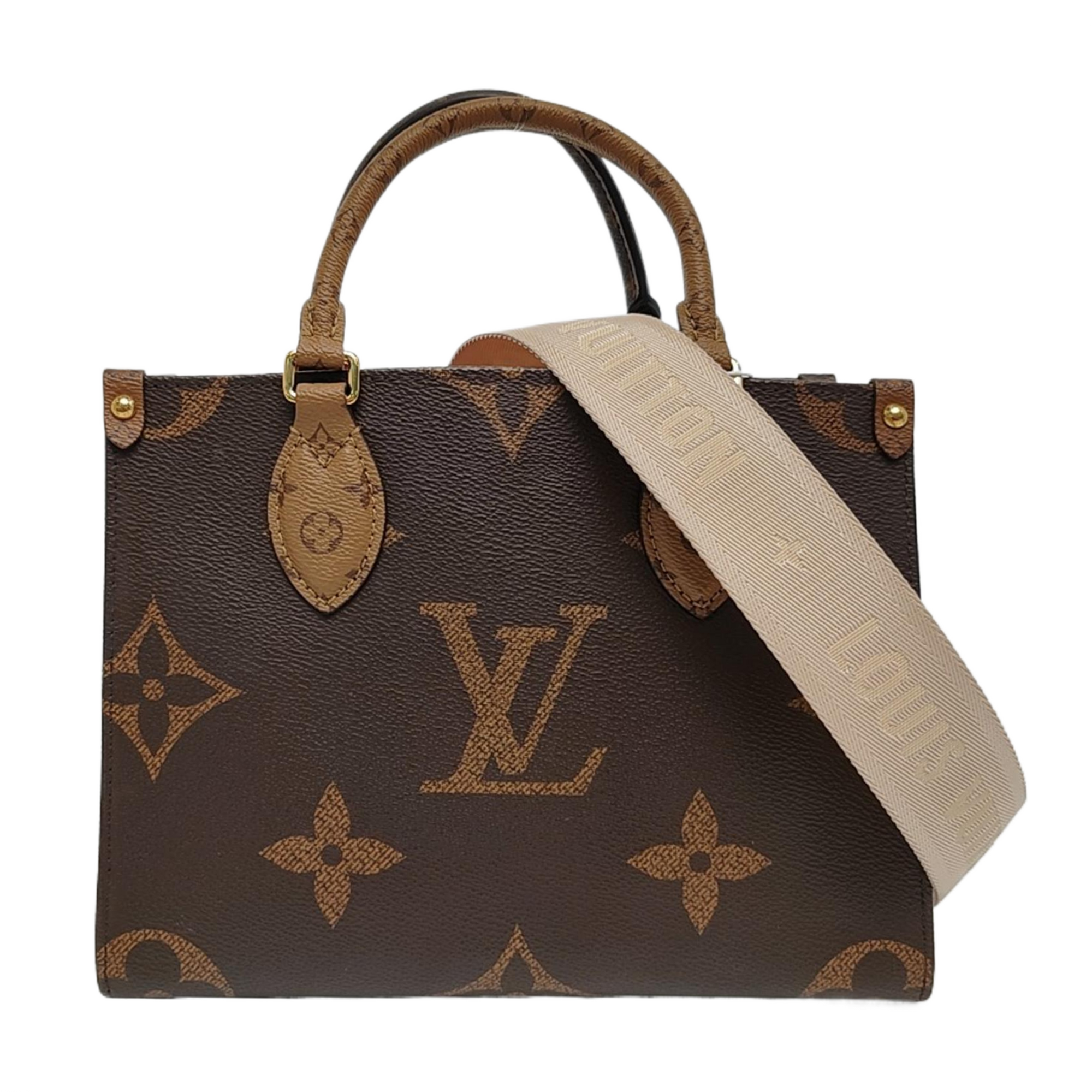 ONTHEGO PM Monogram Coated Canvas Brown
