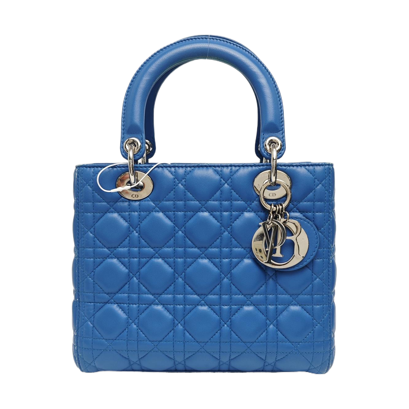 Lady Dior Medium Cannage Lambskin Blue
