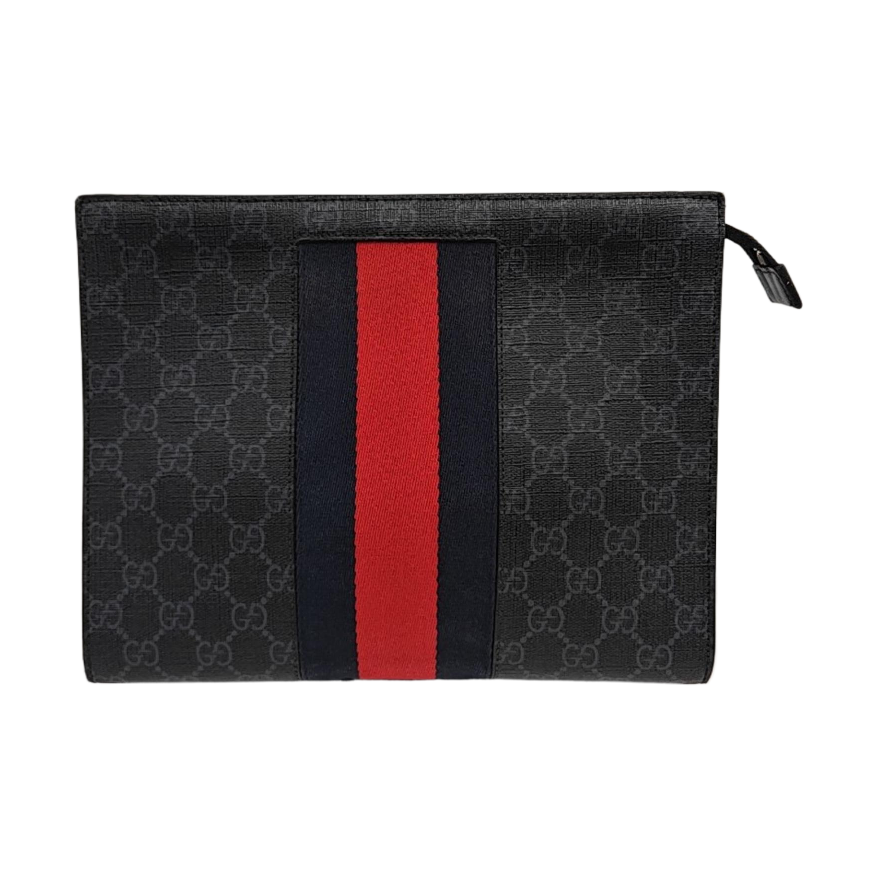 GG Supreme Monogram Coated Canvas Gray