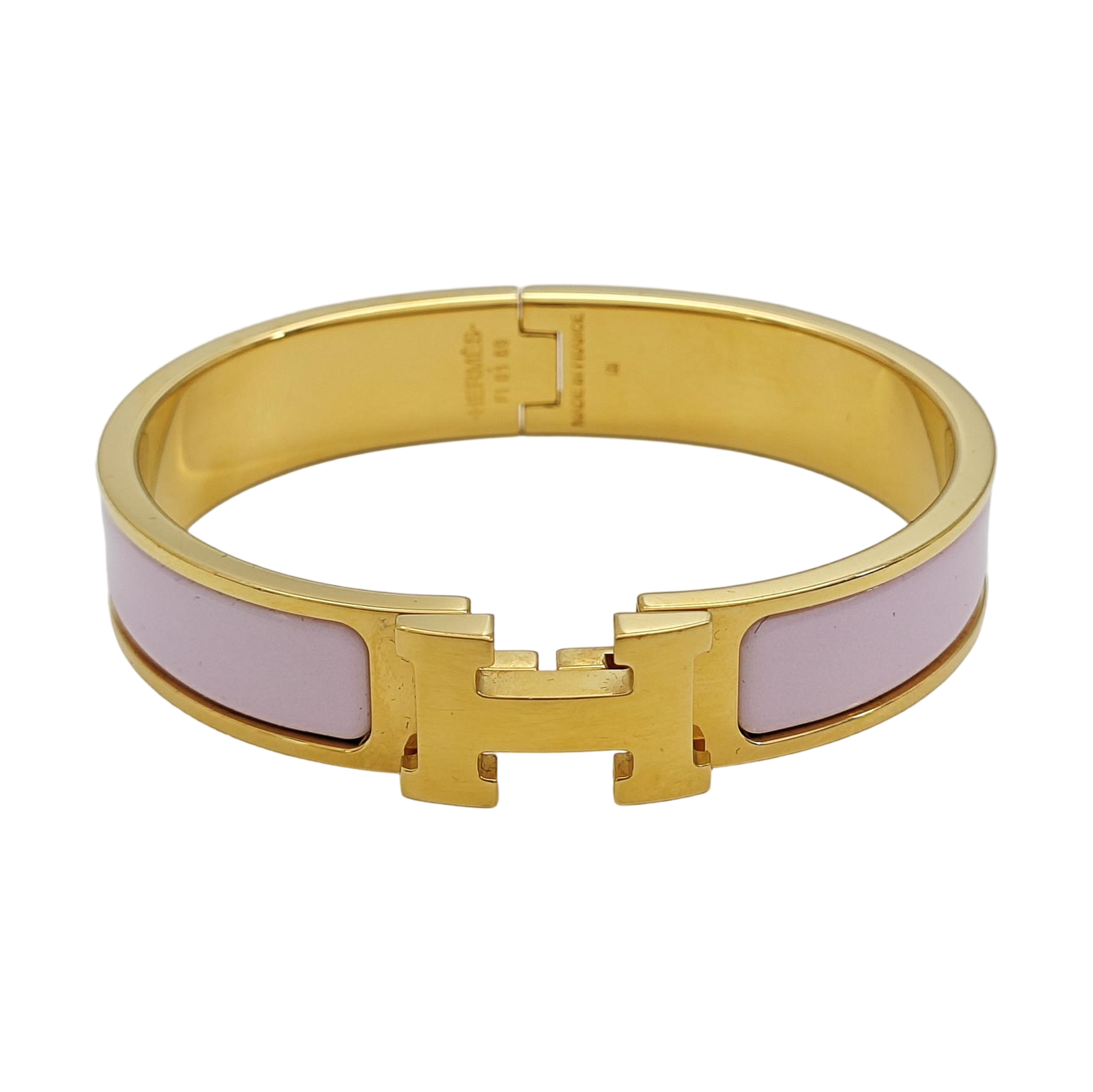Clic H Metal Gold Bangle