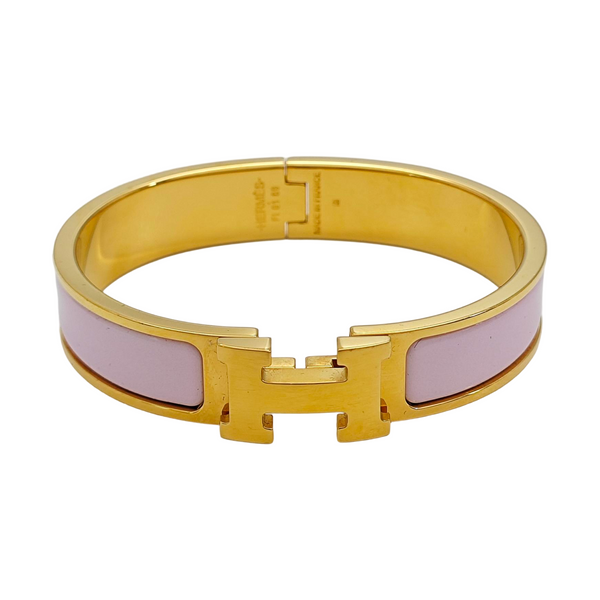 Clic H Metal Gold Bangle