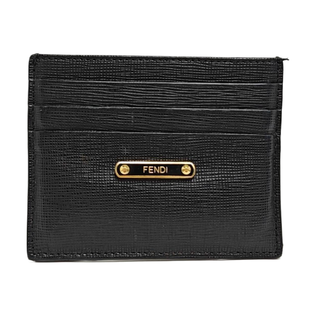 Monster Calfskin Black Card Holder