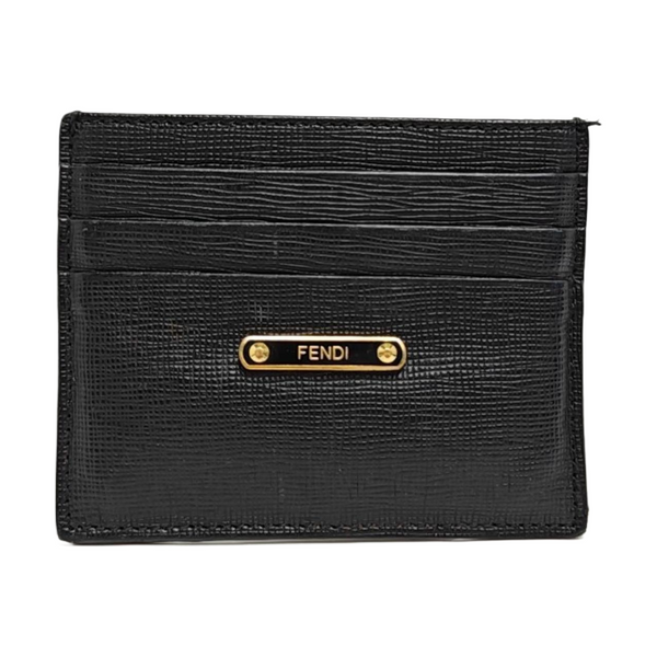 Monster Calfskin Black Card Holder