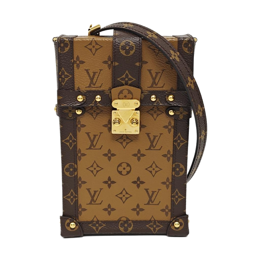TRUNK Monogram Coated Canvas Brown
