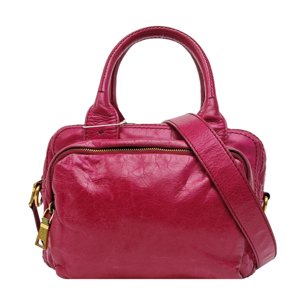 Calfskin Shoulder Bag Pink