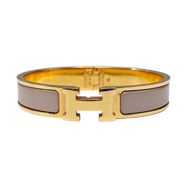 Clic H Metal Gold Bangle