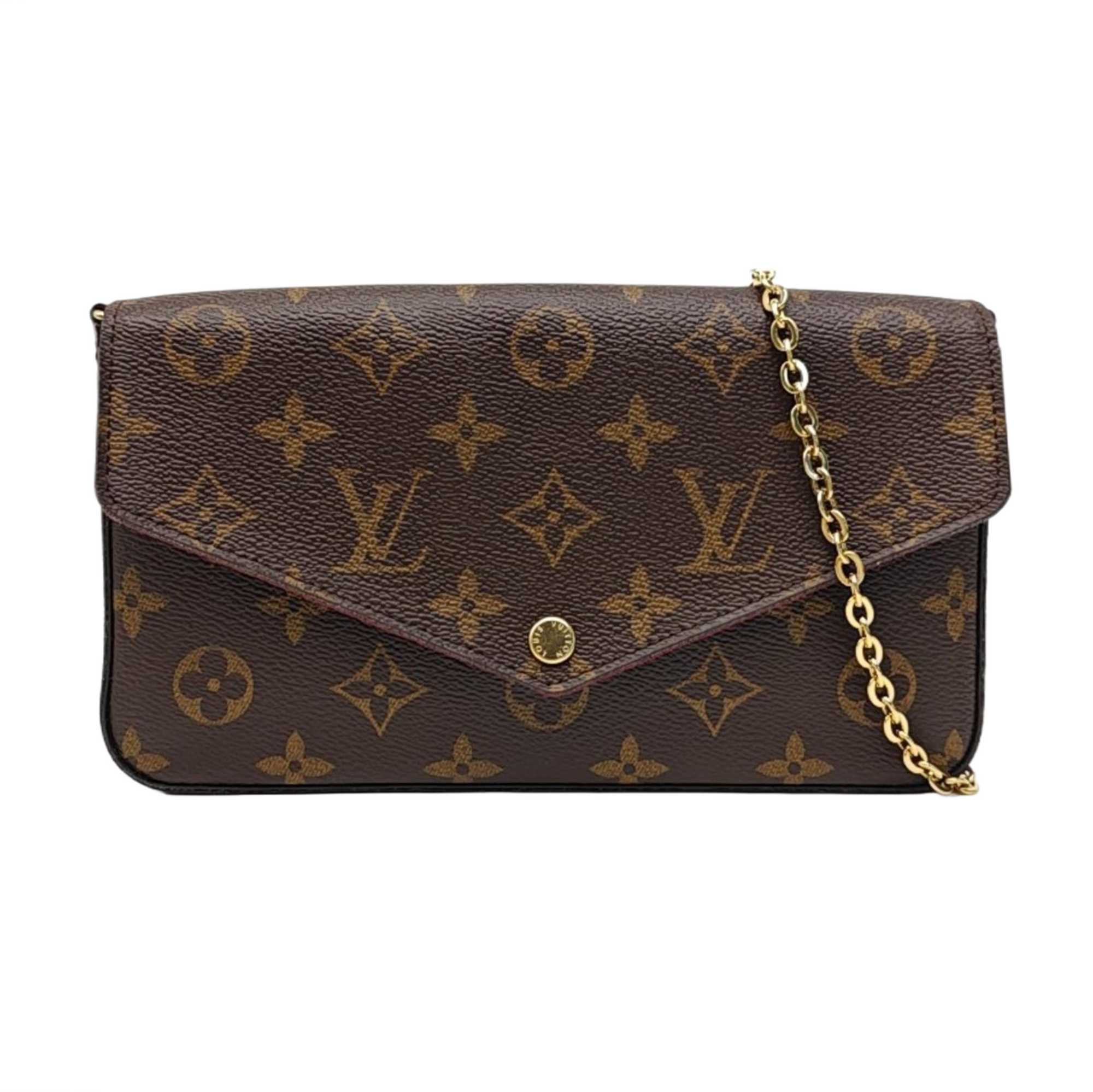 SARAH Monogram Coated Canvas Brown
