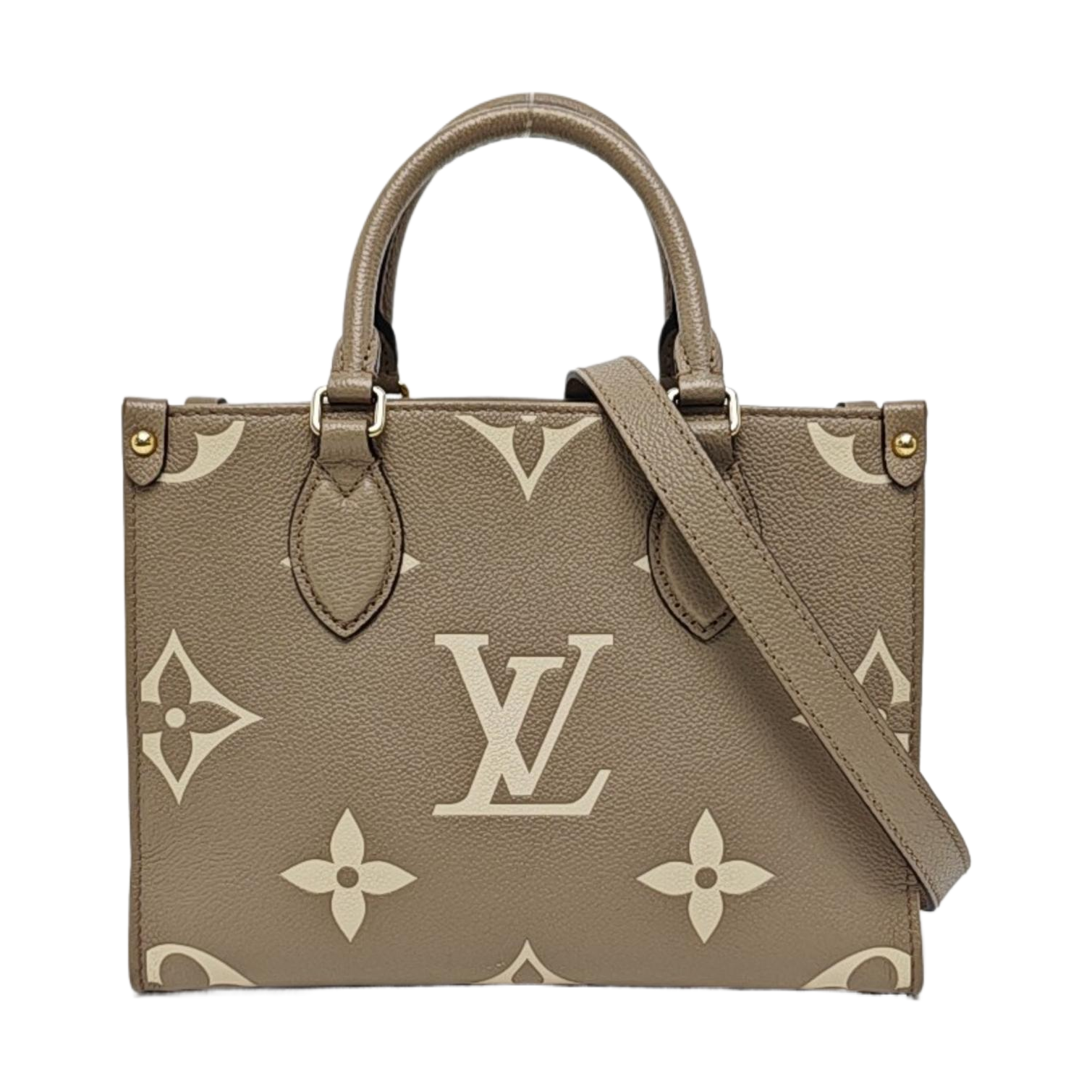 ONTHEGO PM Monogram Calfskin Gray