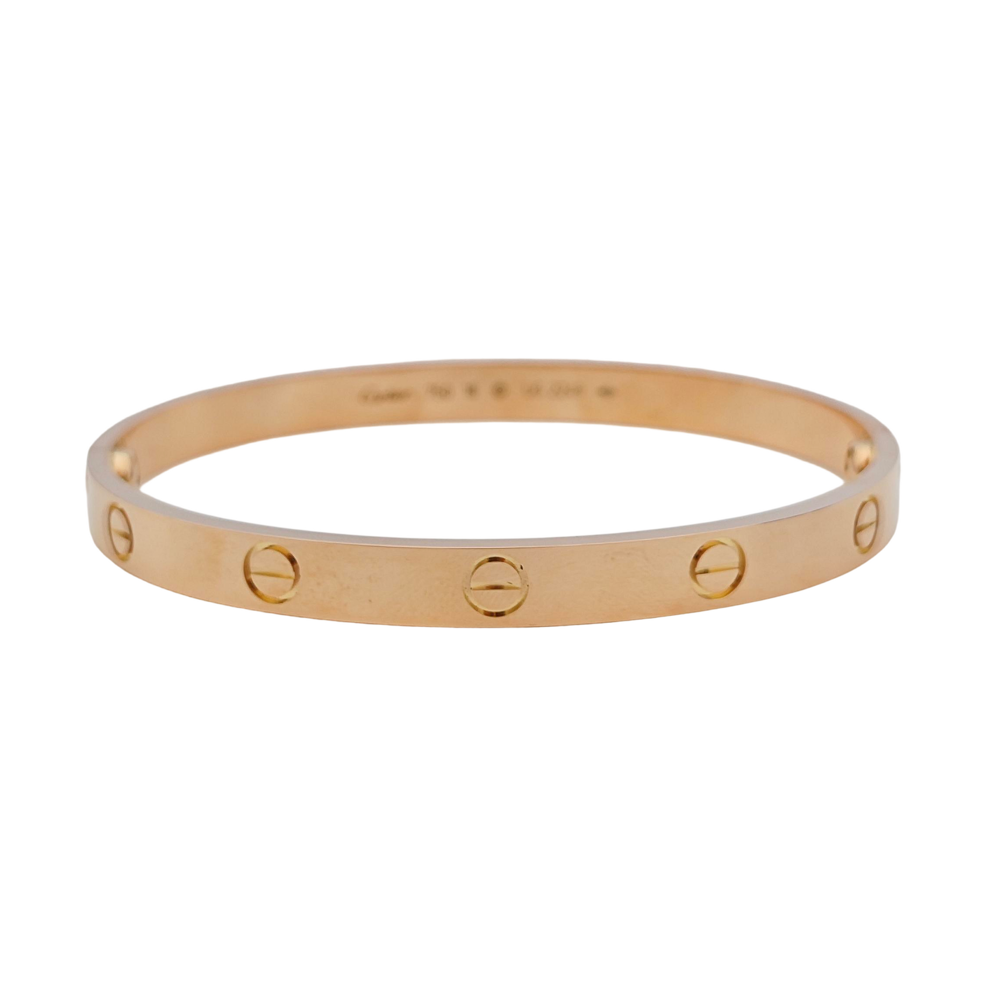 LOVE 18k Rose Gold Bangle