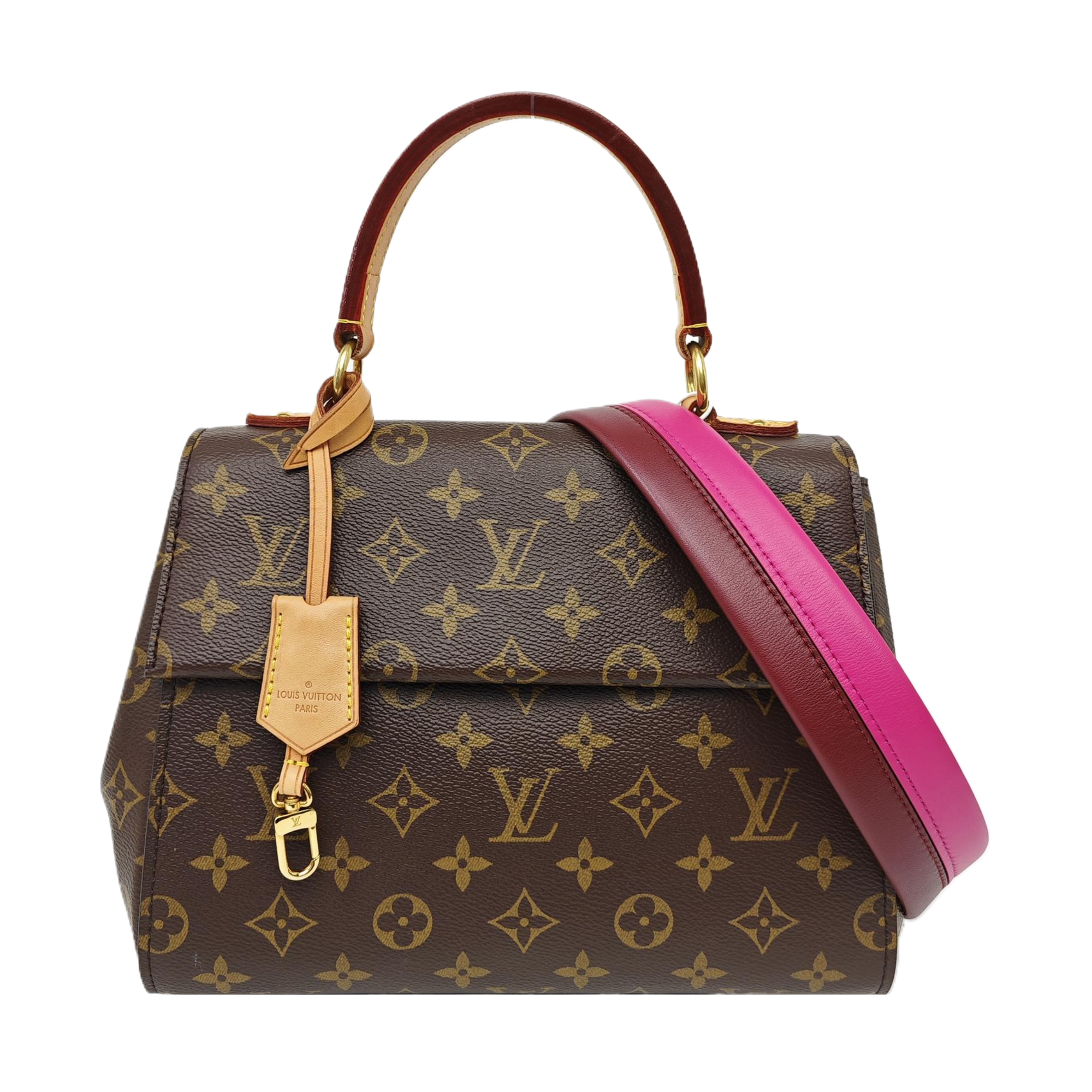 CLUNY PM Monogram Coated Canvas Brown