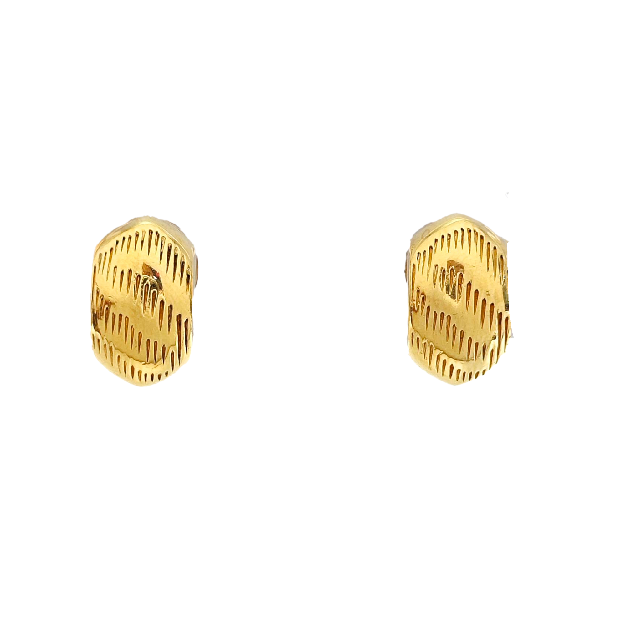 Metal Gold Clip On Earrings