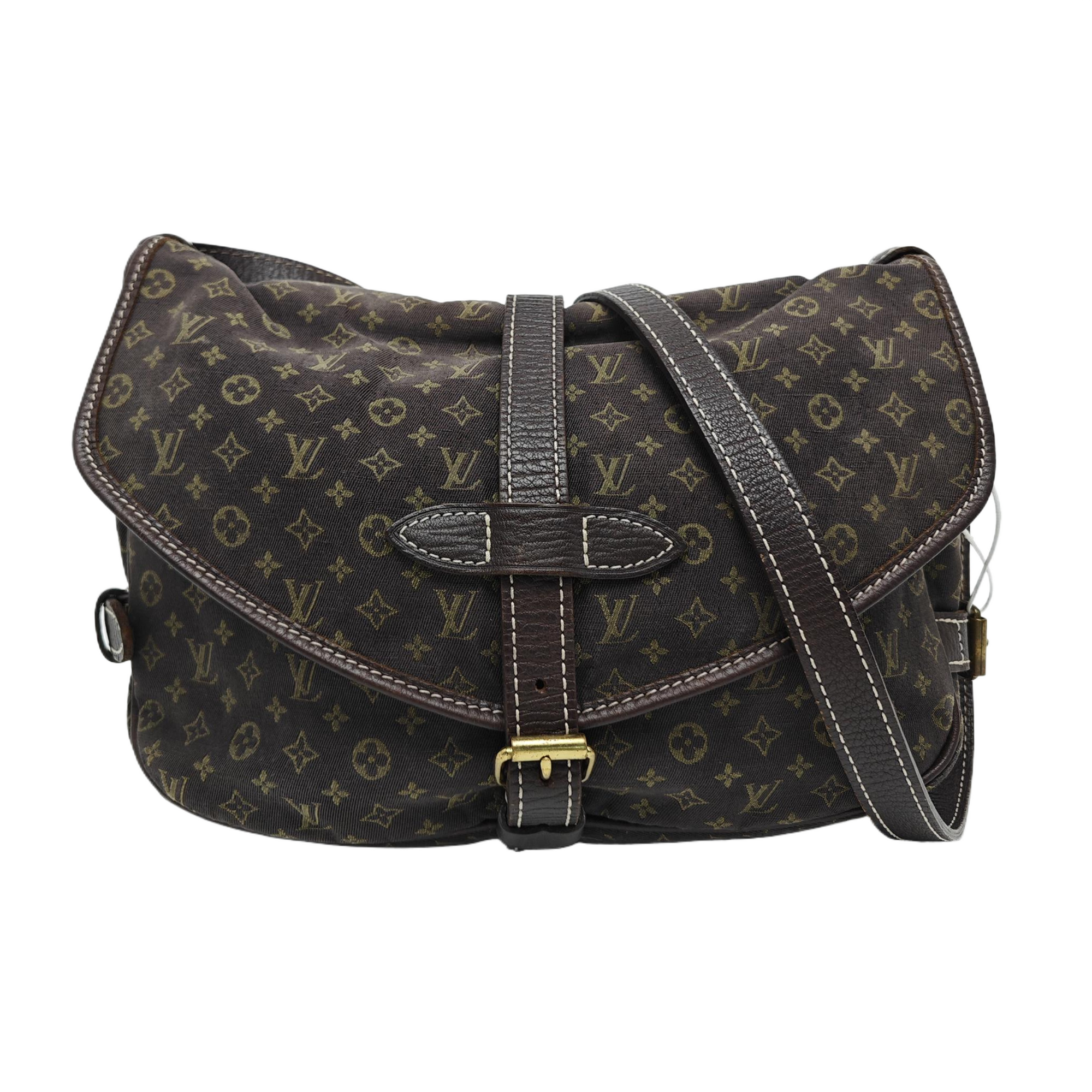 SAUMUR 28 Monogram Canvas Brown