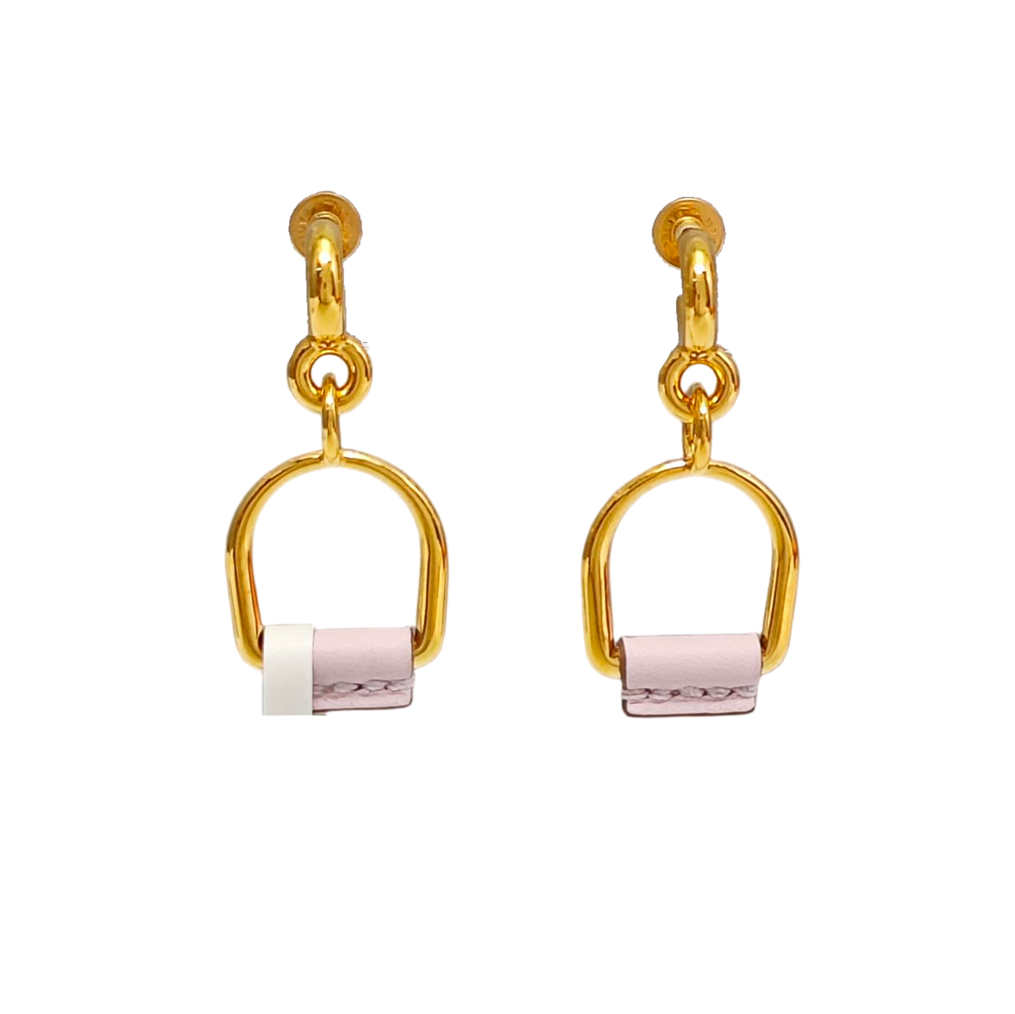 Heritage Equestre Metal Gold Stud Earrings