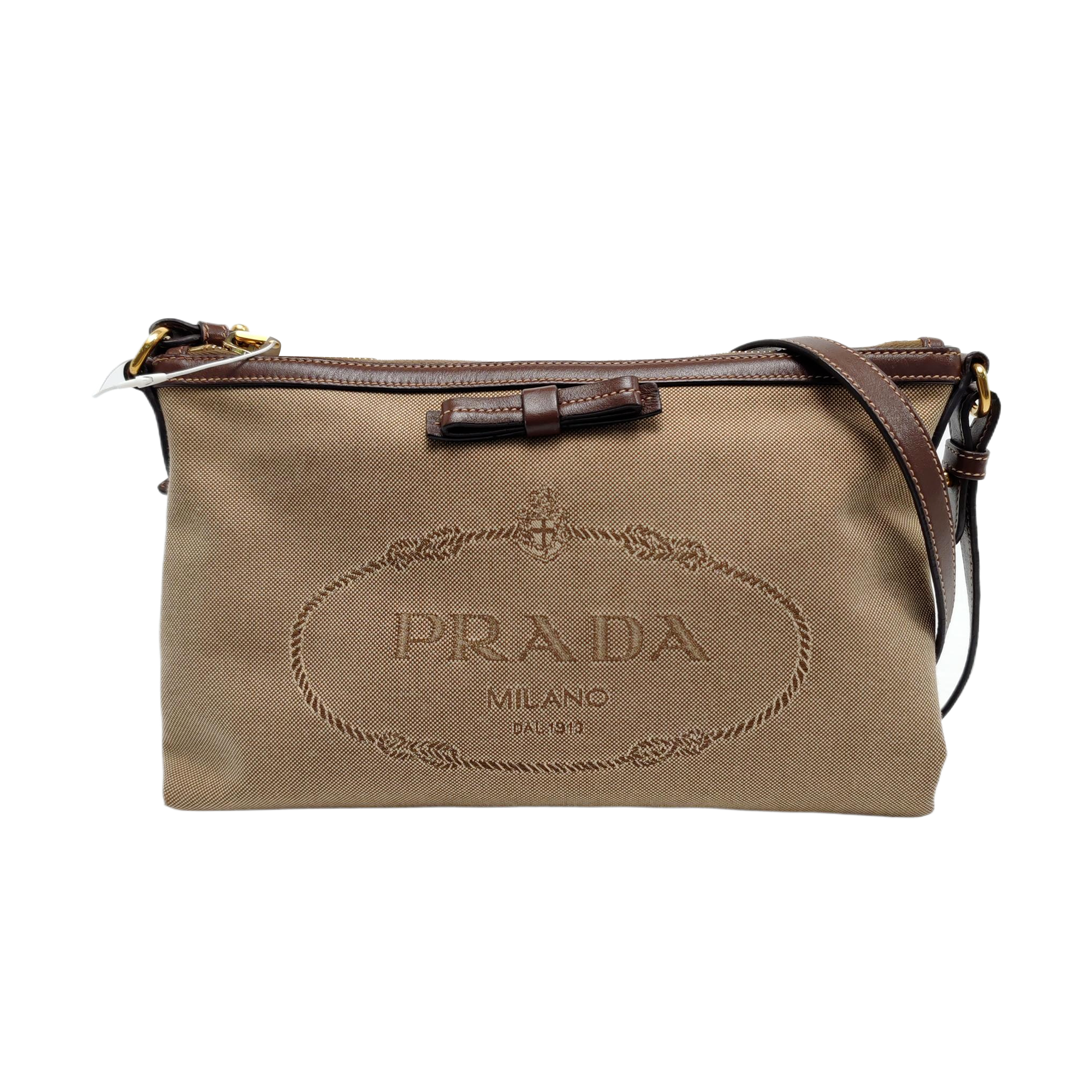 Canvas Shoulder Bag Brown